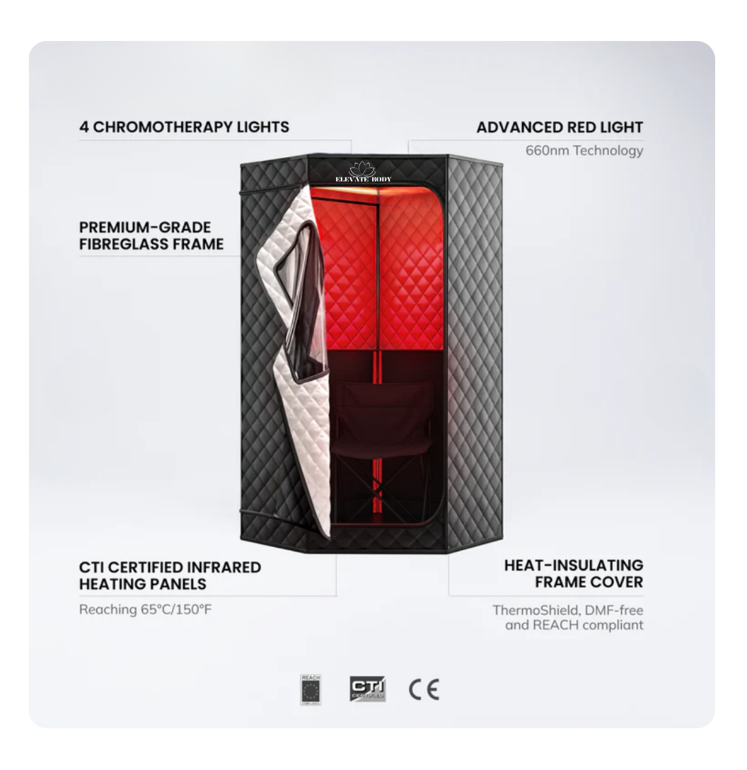 Elevate Sauna – Relax, Sweat & Recharge At-Home